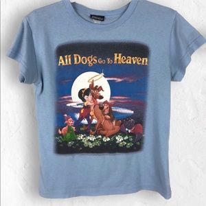 RARE 80s “All Dogs Go To Heaven” Movie Tee